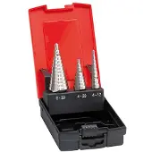 Slice FORMAT Universalstufenbohrersatz HSS 4-12/12-20/20-30, Satzinhalt:4-12/ 12-20/ 20-30 mm