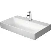 Duravit Möbelwaschtisch geschliffen DuraSquare 80x47cm, o. ÜL, m HLB, o. Hahnloch, weiß