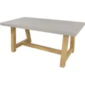 Voordeeldrogisterij Gartentisch Diningtisch "Judy" Polystone Betonoptik 180x90x77cm
