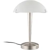 LINDBY Tischlampe Viola , weiß / opal, für Schlafzimmer, Metall, Modern, Tischlampe