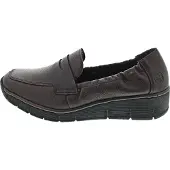 Rieker Damen Slipper Rot Größe 39 Antistress mit gepolsterter Decksohle