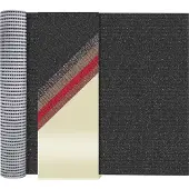 AKO Primaflor Sicherheitsmatte - Anthrazit - 1,20m x 10,00m - Beschichtete PVC-Granulat Sauberlaufmatte - Rutschsicherer Läufer gegen Nässe und Glätte
