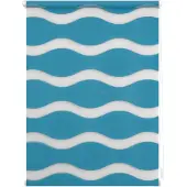 Lichtblick Duo Rollo Welle Klemmfix, ohne Bohren Petrol 70 cm x 15