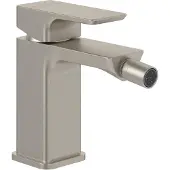 Villeroy & Boch V&B Einhebel-Bidetarmatur Subway 3.0 m Zugst.Abl.Gar., brushed nickel black