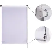Jet-Line Rollo Indoor blickdicht - 150 - Weiß - 105 Seitenzugrollo Seitenzug verdunkelnd Verdunkelung Sonnenschutz Sichtschutz Fixmontage Klemmmontage Küche Schlafzimmer Badezimmer Küche Zimmer Büro