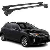 Omtec Dachträger für Kia Stonic 2017-2025 Gepäckträger Grundträger Alu Schwarz 2x