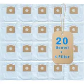 Hossi's Wholesale 20 Premium Staubsaugerbeutel kompatibel für Rowenta RS 166