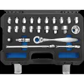 SW-Stahl Steckschlüsselsatz, 1/2", Low Profile, 24-teilig 07625L