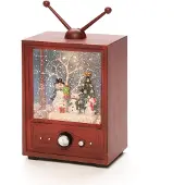 Konstsmide LED Fernseher mit 3 Schneemännern