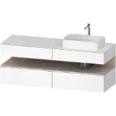 Duravit Waschtischunterschrank Qatego 160x55x60cm, T m/we m, Pl, Beck. re