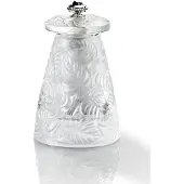 Peugeot Salzmühle LALIQUE 9cm Kristall Stahlmahlwerk Art Deco Design