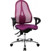 Topstar Drehstuhl Sitness 15 - lila Armlehnen Universalrollen.