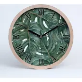 Tulup Holzuhr 20fi cm wanduhr - schwarze Spitzen - Monster-