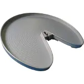 Ninka Schwenkboden 3/4-Kreis - für Küchen Eckschrank ProArc KB 900mm, quarzgrau