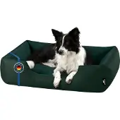 BedDog Hundebett ZARA,(XL) ca. 100x85x23cm,BOTTLE-GREEN (dunkelgrün)
