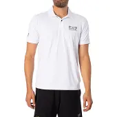 Emporio Armani für Herren. 8NPF23_PJEMZ Polo Sport Ventus 7 weiß (M), Lässig, Sportlich, Polyester, Kurzarm