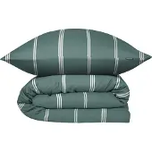 Schiesser Bettwäscheset Matteo | Gestreift | Renforcé | 2-teilig | 100% Baumwolle | Angenehm weich & glatt | YKK-Reißverschluss | 135x200 cm + 80x80 cm | Petrol