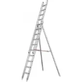 Iller-Leiter Iller Obstbaumleiter 9,2m AH, 2-teilig mit Stützen und 2x16 Sprossen