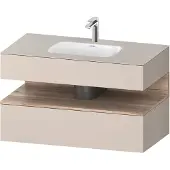 Duravit Einbauwaschtisch-Möbel-Set Qatego 100x55x60cm, E Ma/t m, Kon-WTU, Nischenb