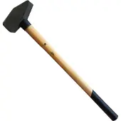 Vago-Tools Schlosserhammer Holzstiel 5 kg Hammer Vorlschlaghammer Stielschutz