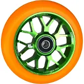 Fantic26 Spy7 Stunt-Scooter Rolle 110mm Abec11 Grün/Pu Orange