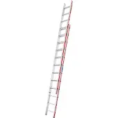 Hymer Schiebeleiter, zweiteilig, 2x12 Sprossen, Länge 3,46 / 5,98 m, Reichhöhe 6,82 m, Gewicht 14,0 kg