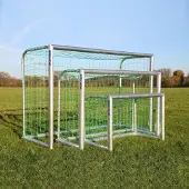 Sport-Thieme Mini-Fußballtor "Professional", Inkl. Netz, blau (MW 4,5 cm), 2,40x1,60 m, Tortiefe 1,00 m