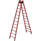 Munk Günzburger Steigtechnik Sprossen-Stehleiter GFK 2x12 Sprossen