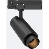 LEDKIA 3-Phasenstromschiene LED-Strahler 20W Fasano Cilindro Dimmbar Schwarz 2700K Warmweiß
