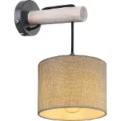 Globo Lighting Wandleuchte Metall schwarz matt, 1x E27