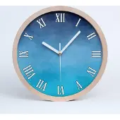 Tulup Holzuhr 25fi cm wanduhr - weiße Spitzen - Rauch