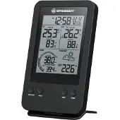 Bresser zusätzliche Basisstation für 3-in-1 Profi Windmesser Windgeschwindigkeit, Temperatur, Luftfeuchtigkeit, Alarmfunktion, Wettertrend
