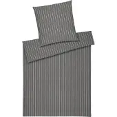 Elegante Halbleinen Kissenbezug einzeln Humble Farbe Anthrazit Größe 80x80