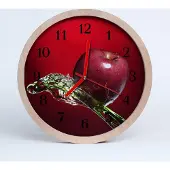 Tulup Holzuhr 20fi cm wanduhr - Apfel Küche