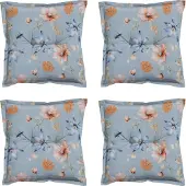 Madison - Sitzkissen Florina blau - Ca. 50x50 cm - 4er-Set