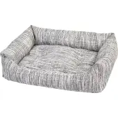 Laroy Duvo+ Bett rechteckig grau, Maße: 70 x 60 x 18 cm