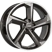 DBV 20 Zoll Alufelge TORINO III 8,5x20 5/108 ET40 anthrazit glänzend, front poliert Felge
