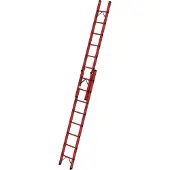 Proregal Sprossen-Schiebeleiter GFK 2-teilig ohne Traverse 2x8 Sprossen