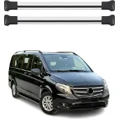 Omac Dachträger Gepäckträger für Mercedes Vito Klasse W447 Relingträger Alu Silber 4x
