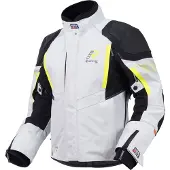 Rukka Shield-R Grau Gelb Motorrad Textiljacke Größe 62