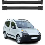 Omtec Dachträger Gepäckträger für Citroen Nemo 2008-2021 Relingträger Alu Schwarz