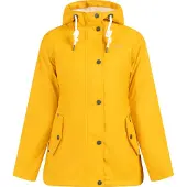 ICEBOUND damen regenjacke mit teddyfutter - sonnengelb, M