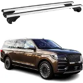 Omtec Dachträger für Lincoln Navigator 2018-2025 Gepäckträger Grundträger Alu Silber