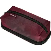 Pelikan Quattro Twill, Weiches Federmäppchen, Twill, Bordeaux, Einfarbig, Reißverschluss, Erwachsene/Kinder