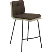 Mayer Barstuhl Sitzmöbel 1231 48,5 x 51,5 x 90 cm Stahl schwarz/taupe + schokobraun 1231_V3_126