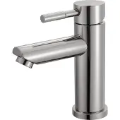 Luzzo Como Chrome - Edelstahl Waschtischarmatur Niedrig - Silberfarben