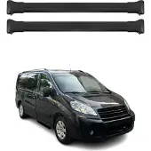 Omac Dachträger Gepäckträger für Fiat Scudo 2010-2016 Relingträger Alu Schwarz 4x
