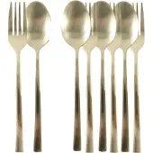 OTIX Kuchengabeln Teelöffel Set von 8 kleinen Löffeln Gabeln Besteckset