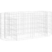vidaXL Gabionen-Hochbeet Verzinktes Eisen 120x50x50 cm