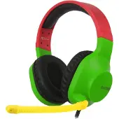 Hyrican SADES Spirits SA-721 Gaming Headset Rasta, 3,5 mm Klinke, kabelgebunden, Stereo, Over Ear, PC, PS4, Xbox One, Nintendo Switch